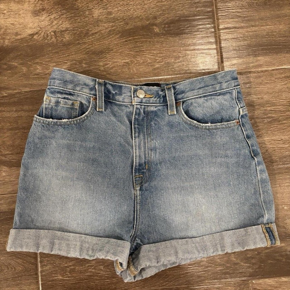 BDG Urban Outfitters Mom High Rise Cuffed Jean Shorts 28